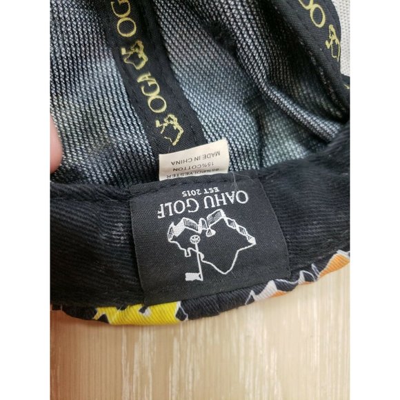 Oahu Golf Apparel Snapback Hat OGA Limited Release Hawaii Hat Multicolor Funky - Picture 9 of 10